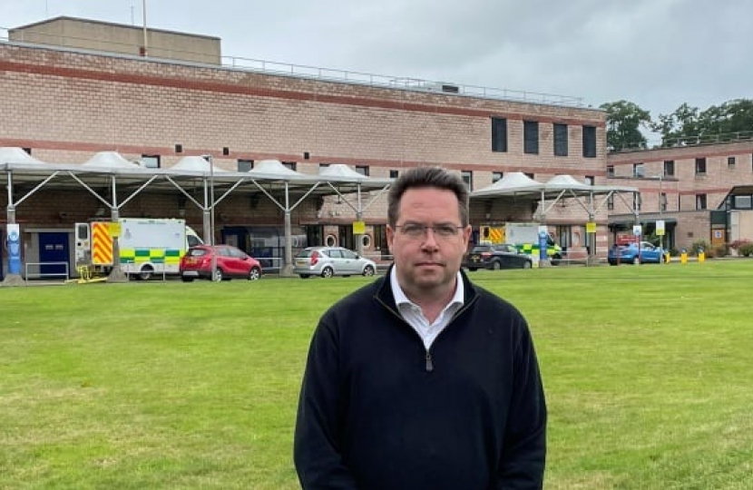 Craig Hoy MSP at Borders General Hospital