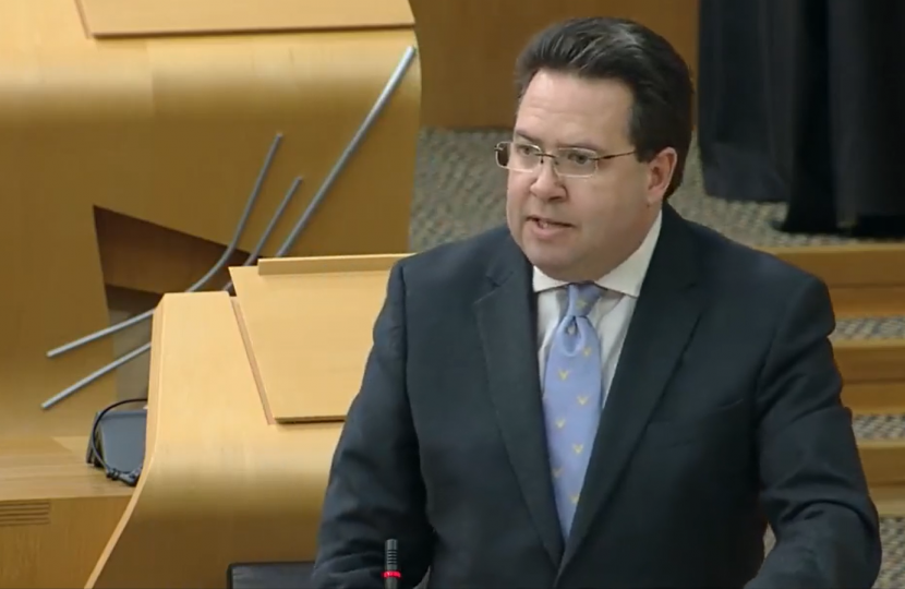 Craig Hoy MSP in Holyrood