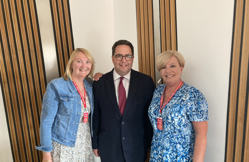 Karla Green, Craig Hoy MSP and Patricia Lemmon