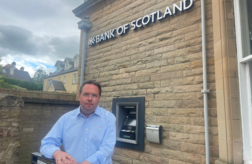 Craig outside closing bank