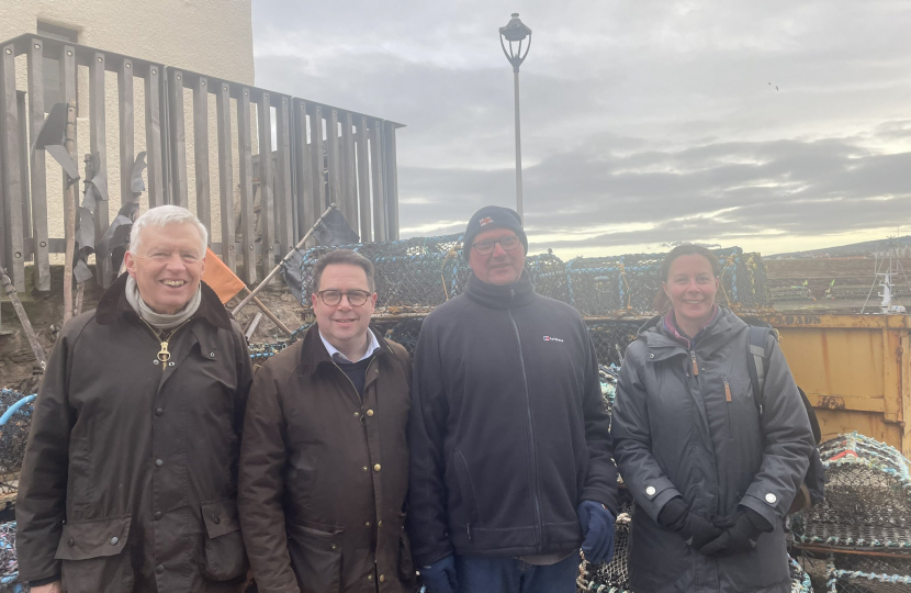 (left-to-right) Alasdair Swan, Craig Hoy MSP, Denholm Horsburgh and Fiona Kibby