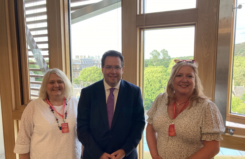 (left-to-right) Fiona Reville, Craig Hoy MSP and Julie Smith