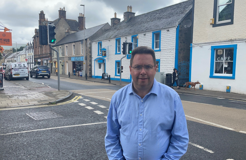 Craig Hoy MSP in Innerleithen