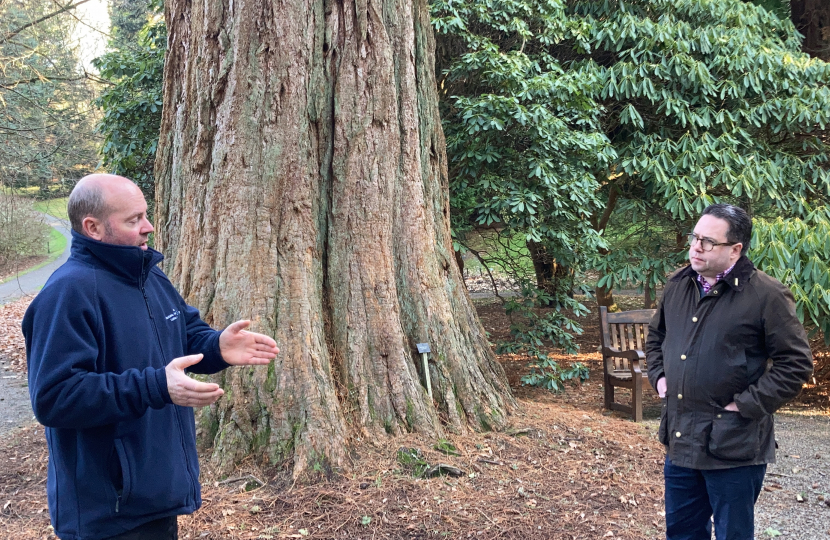 Craig Hoy and Graham Stewart at Dawyck Botanic Garden