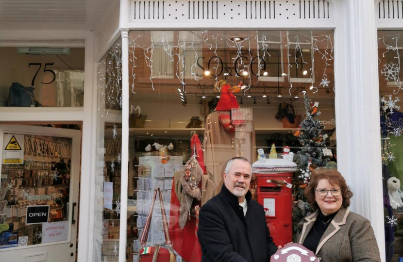 Susan Oliver pictured with Kenny Miller of NBCC