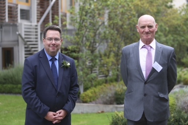 Craig Hoy MSP and Rab Moran attended the opening ceremony of the Scottish Parliament by Her Majesty the Queen