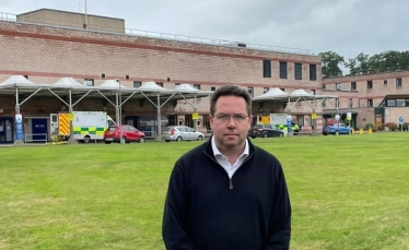 Craig Hoy MSP at Borders General Hospital