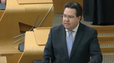 Craig Hoy MSP in Holyrood