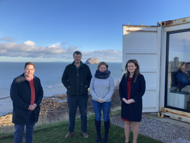 Craig Hoy MSP (left) and North Berwick Coastal candidate Judy Lockhart-Hunter (right) joined owners Stuart and Jo McNicol at Drift.