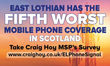 East Lothian Mobile Phone Signal Grahpic