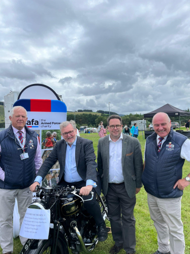 Craig Hoy MSP and David Mundell MSP with representatives from SSAFA