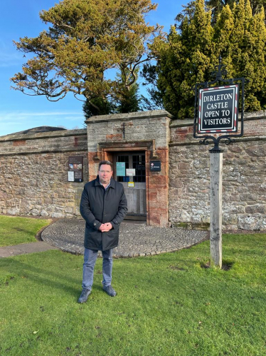 Craig Hoy MSP at Dirleton Castle.