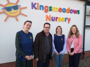 Craig Hoy MSP at Kingsmeadows Nursery