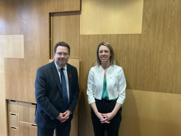 Craig Hoy MSP meeting the Scottish Transport Minister Jenny Gilruth