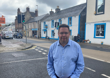 Craig Hoy MSP in Innerleithen