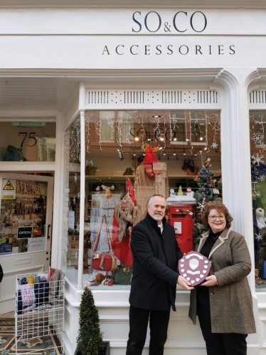 Susan Oliver pictured with Kenny Miller of NBCC